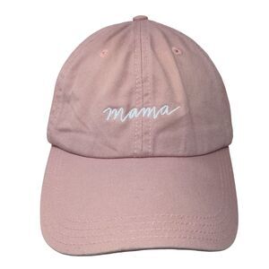 Mama Slideback Hat Pink OSFA Embroidered Declaration & Co. Alternative